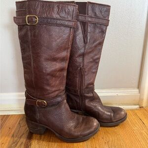 Lucky Brand Leather Heeled Boots